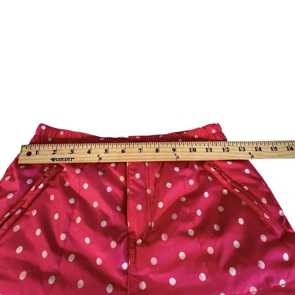 Girls Gymboree Snow Ski Pants Pink White Polka Dots Size Large 10-12